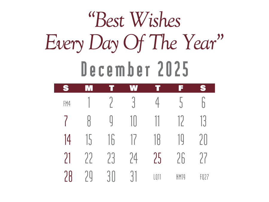 4C Press-N-Stick Header Contemporary Calendar 13-Month