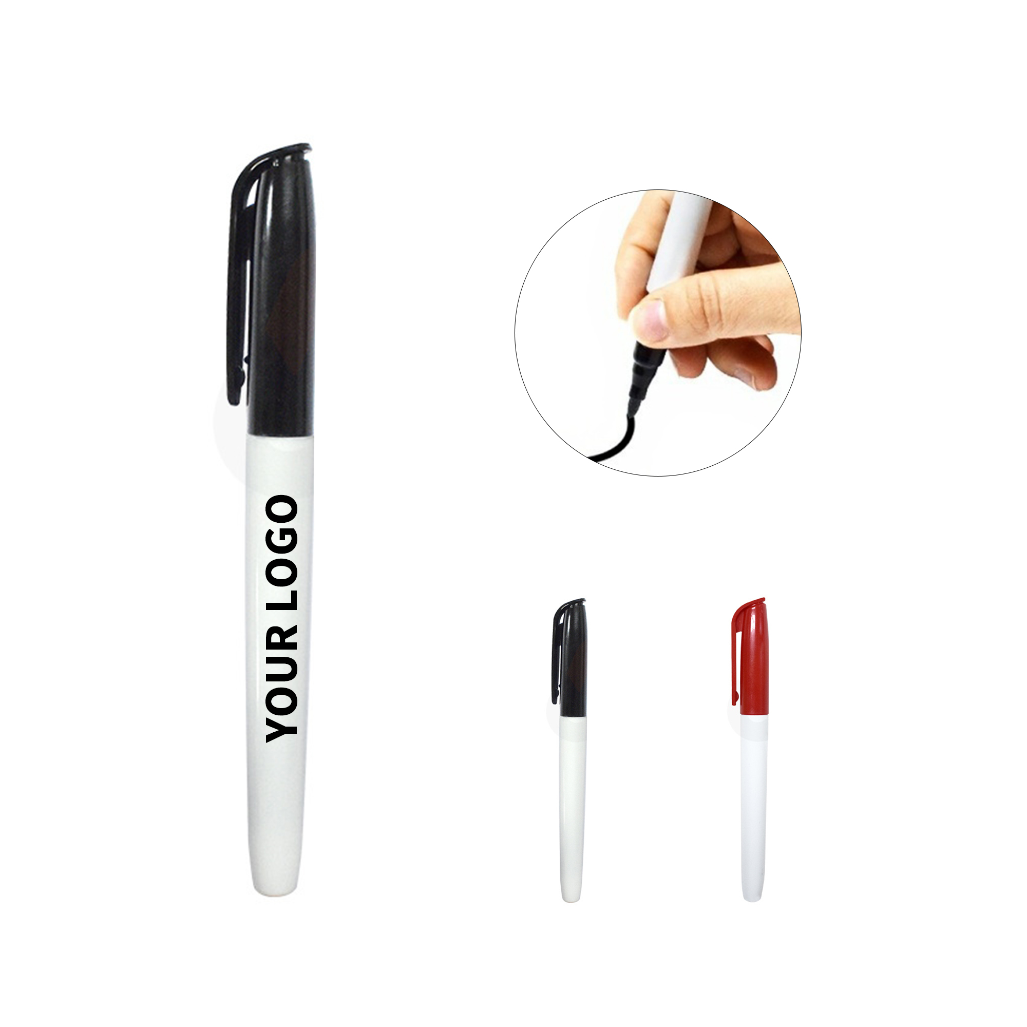 Fine Point Permanent Marker Quick Dry Water Resistant Black 4