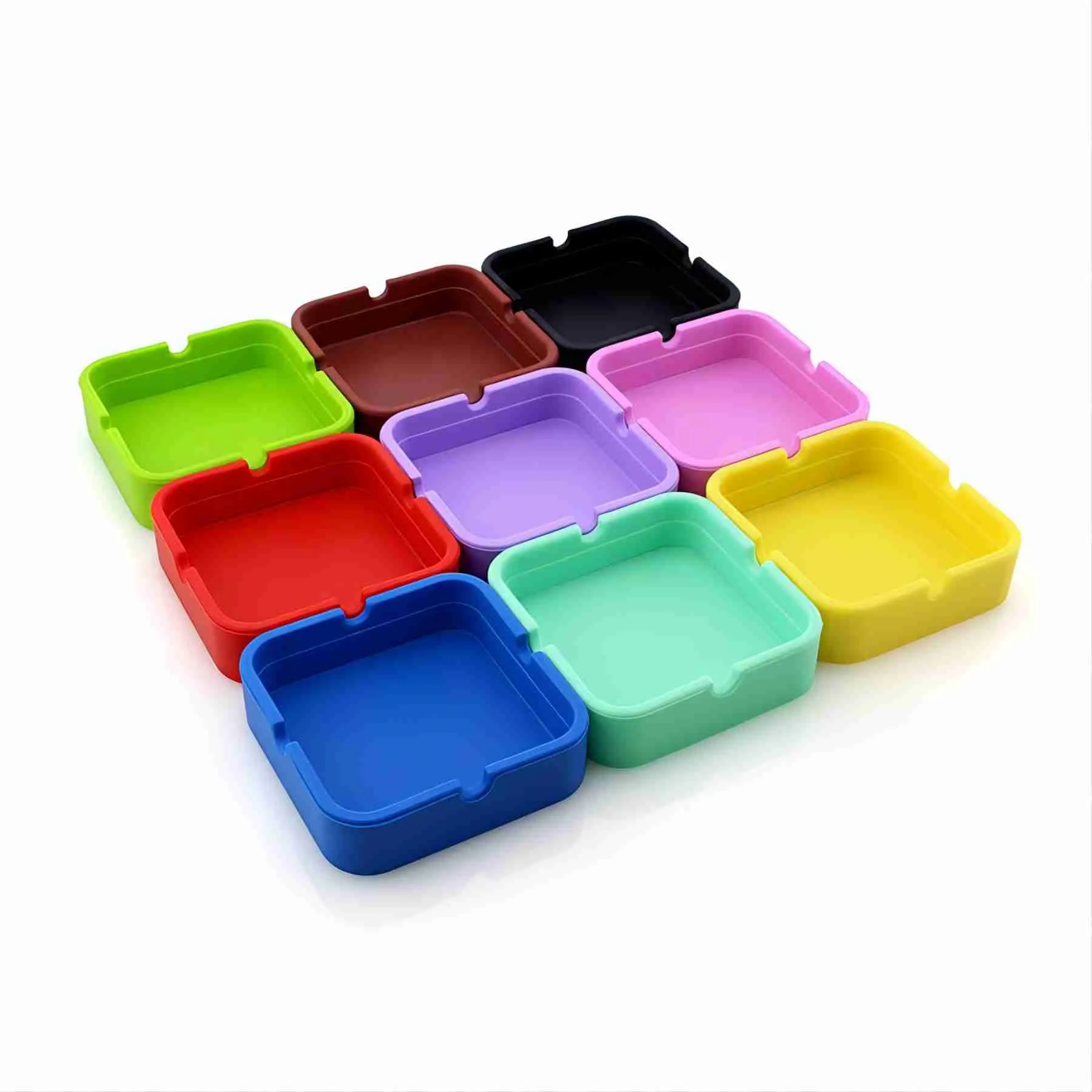 Square Silicone Ashtray 5