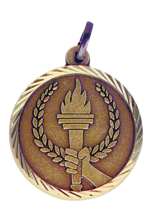 Torch Sunray Medal, 1 1/4" 2