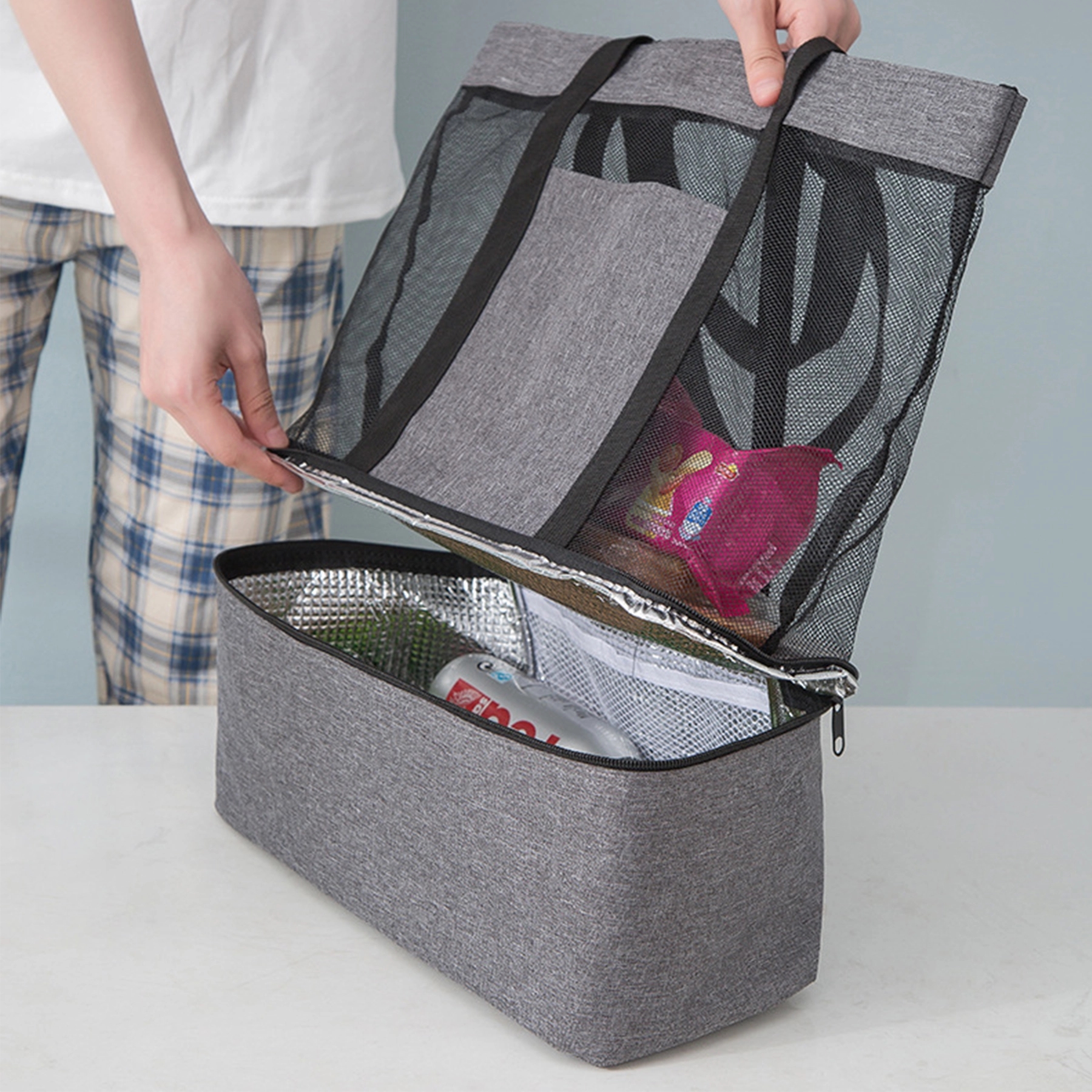 Insulated Beach Picnic Tote 10
