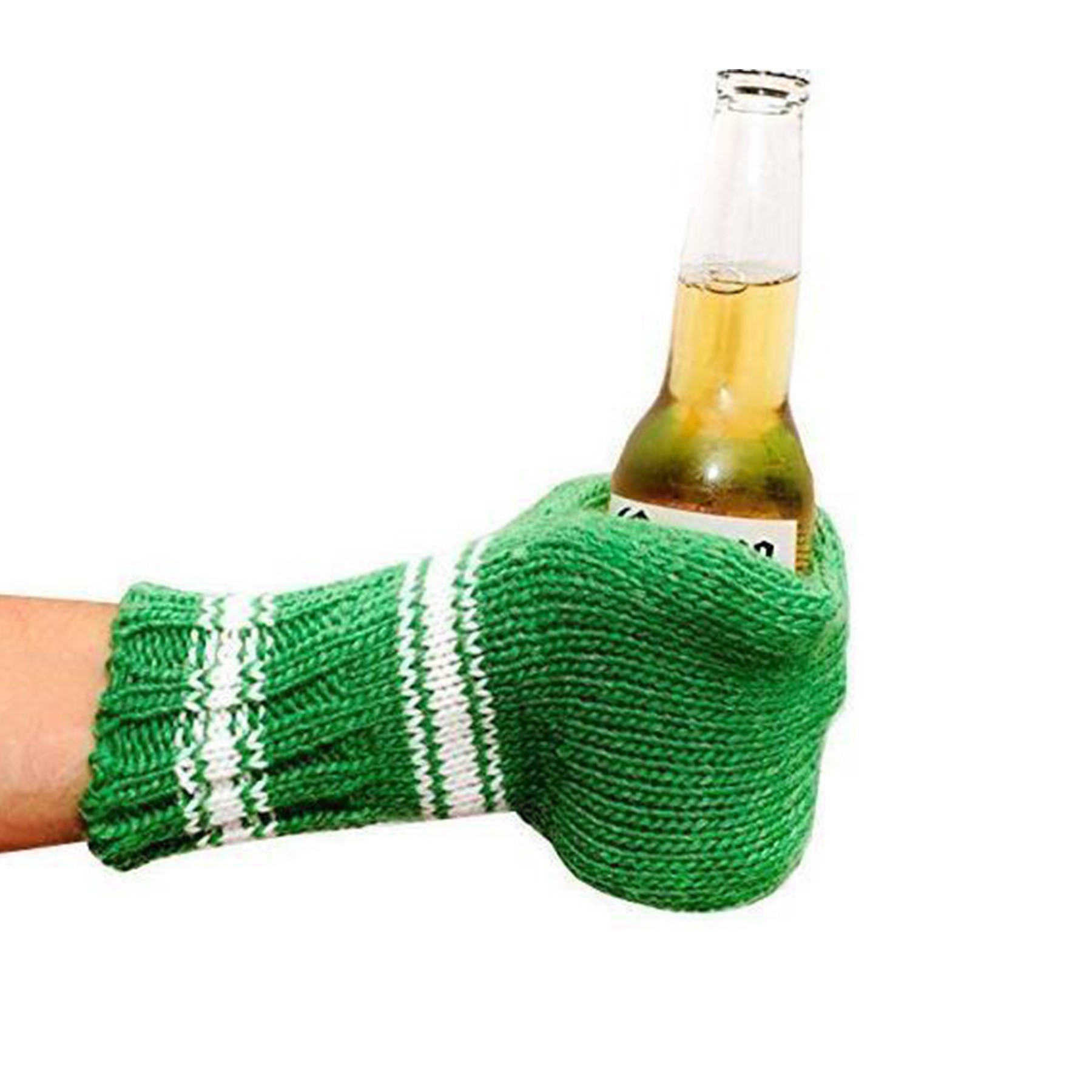 Knit Beer Mitten Gloves 2
