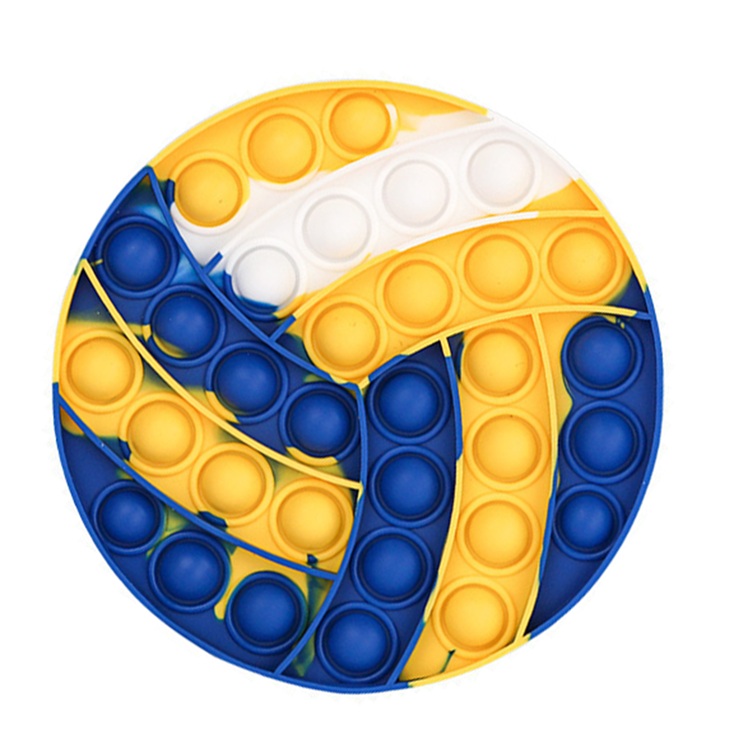 Silicone Volleyball Shaped Push Pop Bubble Toy 2