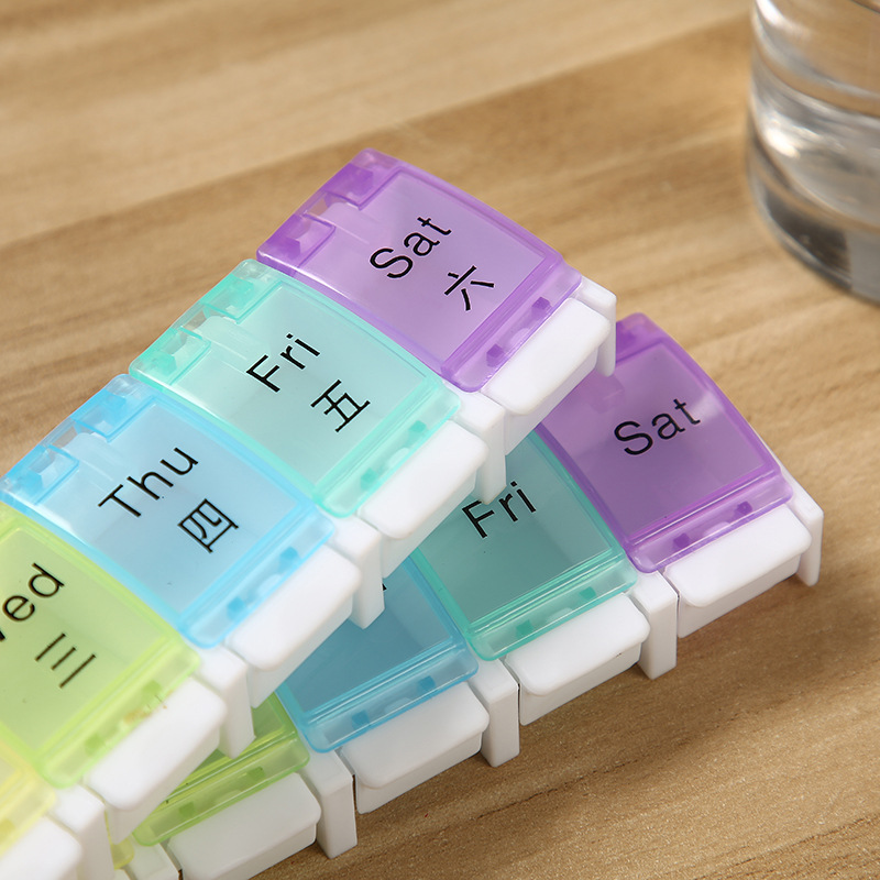 Spring Open Design Weekly Pill Organizer 4