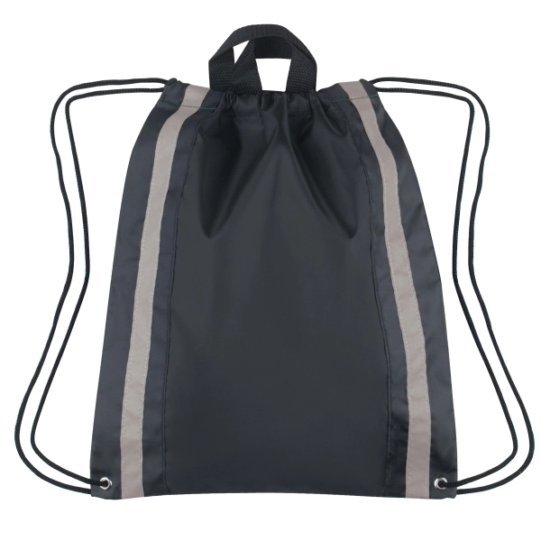 Large Non-Woven Reflective Drawstring Backpack - 20 " x 16 " 6