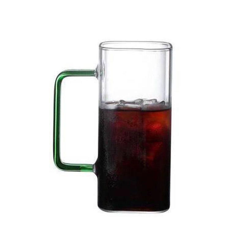 Custom 12.5 OZ  Square  Wine Glass Cups with Handle 9
