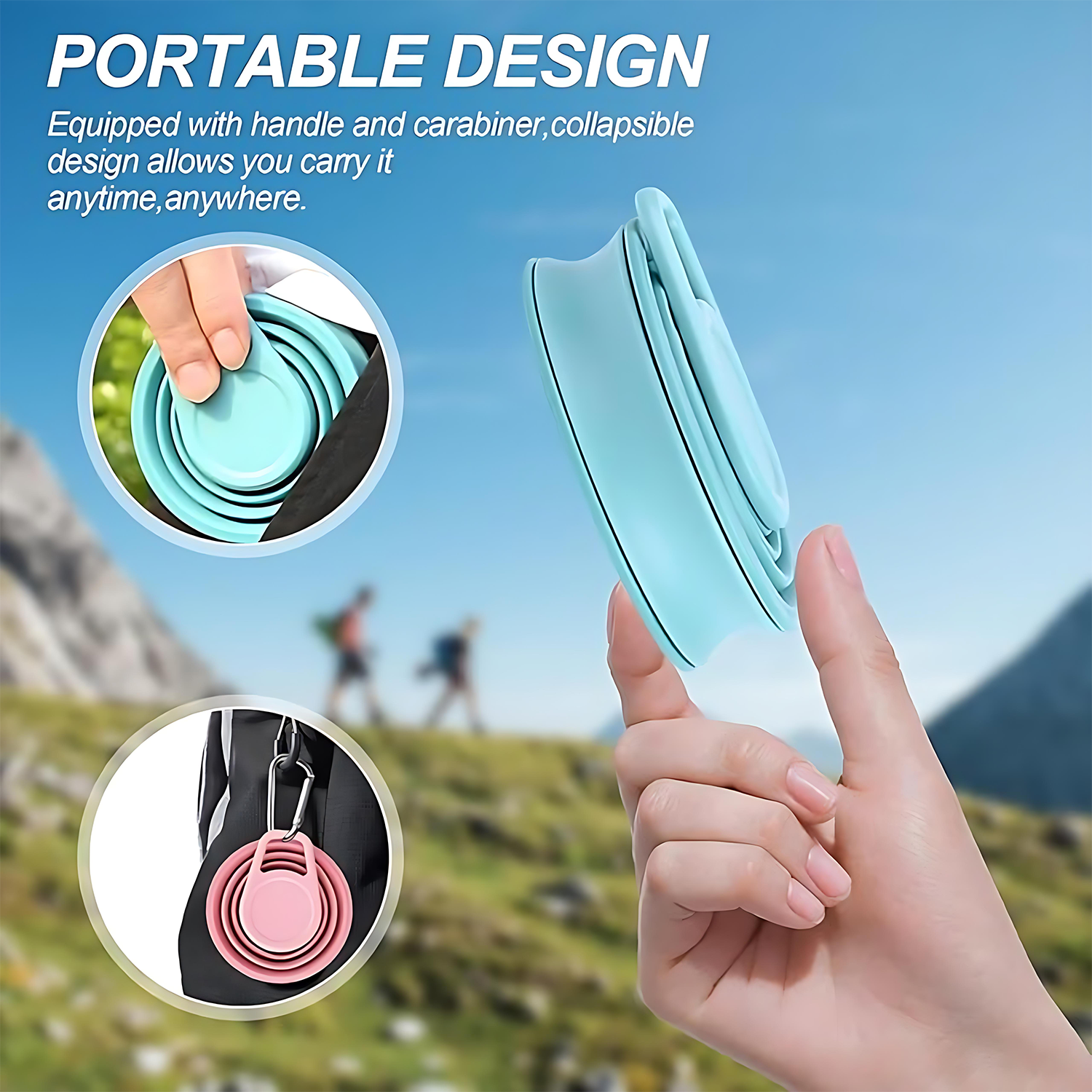 18oz Portable Travel Folding Mouthwash Cup With Lid 7