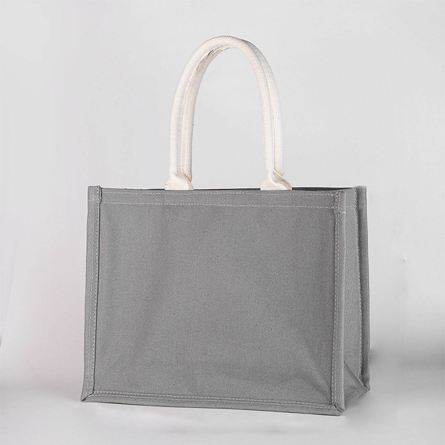 Canvas Sold Color Tote Bag, custom tote bag with logo imprint 7