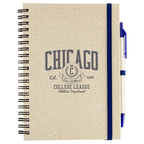 Prairie Fragrant Grass Recycled Spiral Notebook with Pen 20