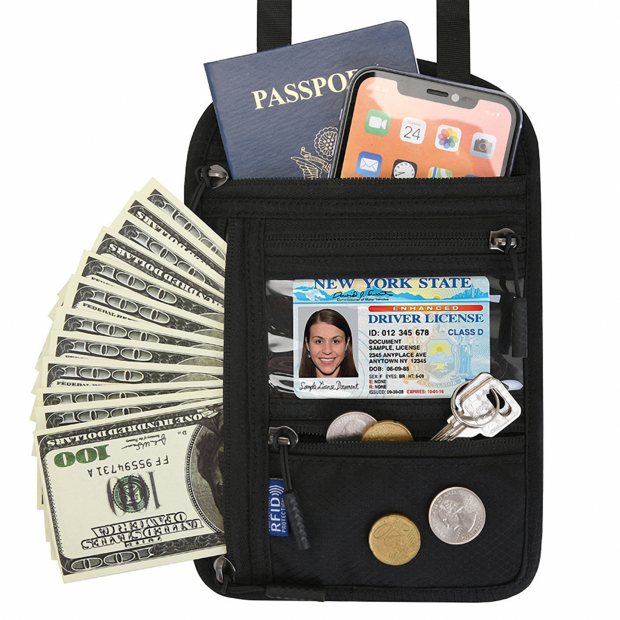 Travel Passport Holder with RFID Blocking 2