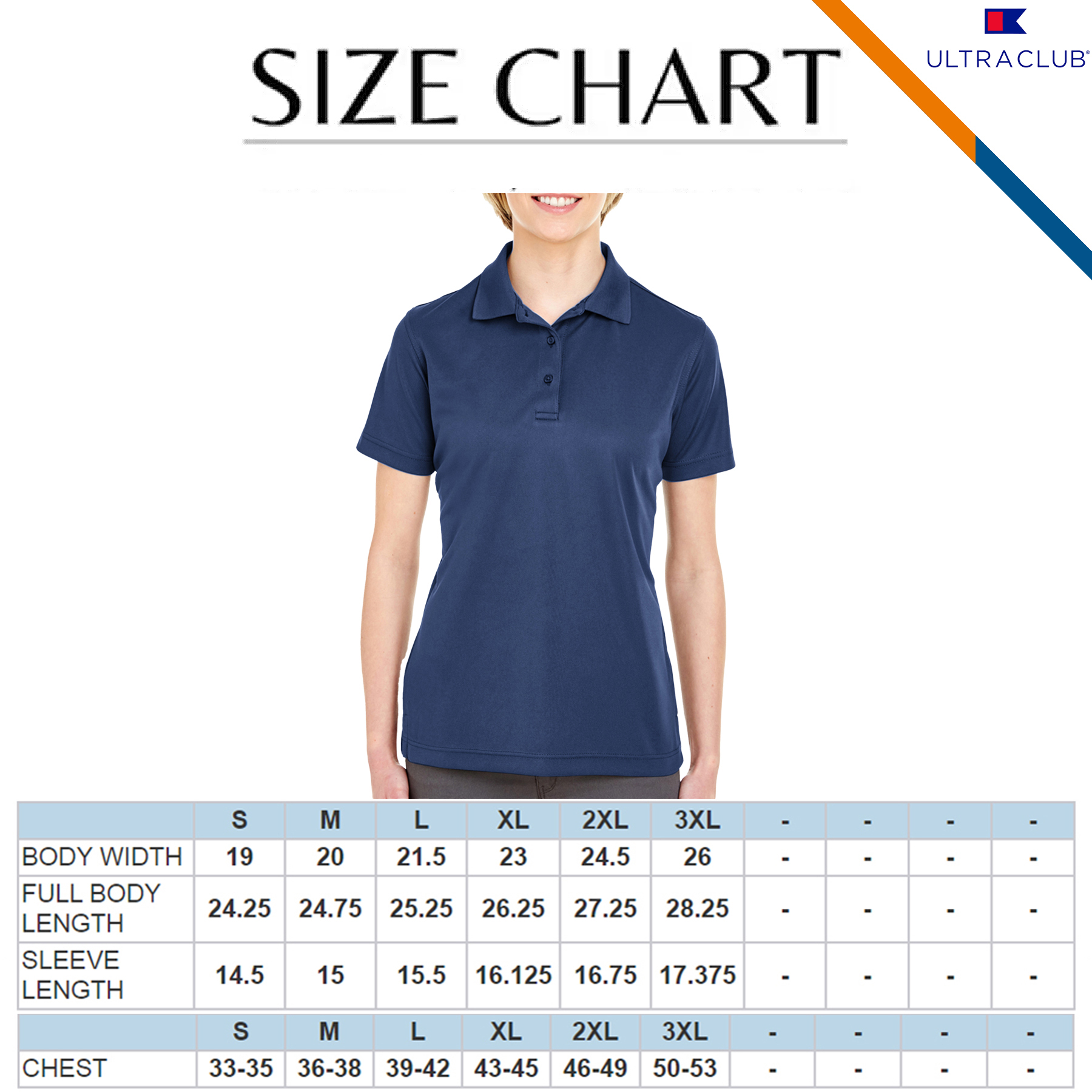 Ultra Club® 4.4oz Polyester Ladies' Polo Shirts 2