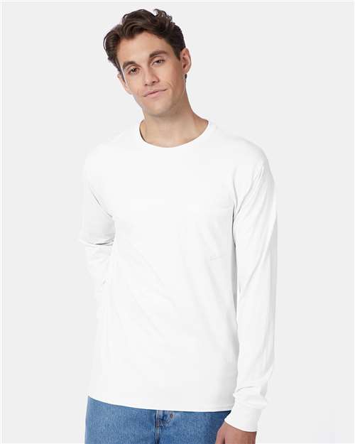 Unisex Authentic Long Sleeve Pocket T-Shirt - 5596 51