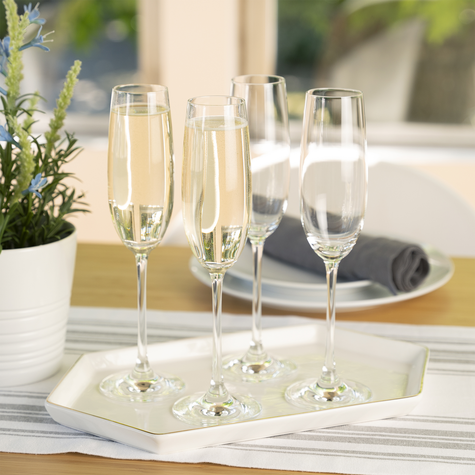 Spiegelau Salute 7.4 oz Champagne Flute, set of 4 6