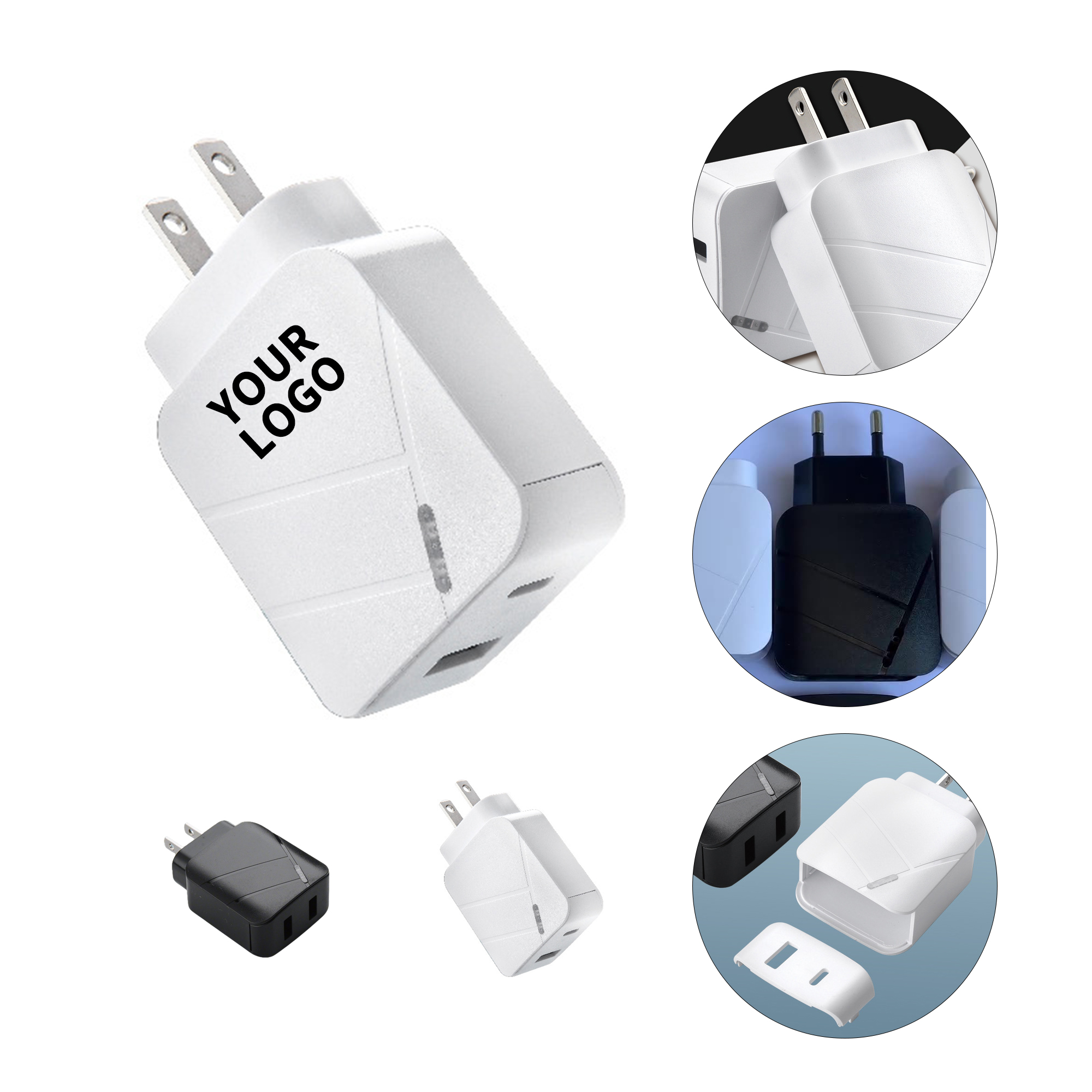 Dual Port Wall Outlet Charging Adapter 2