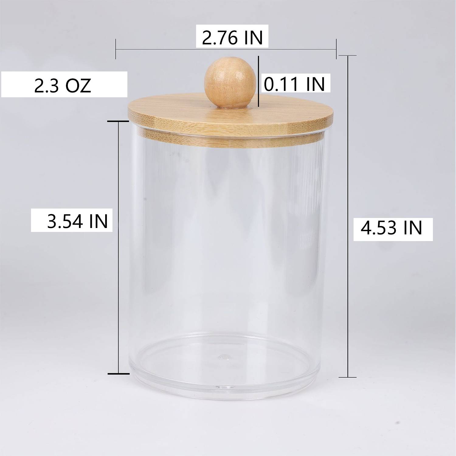Cotton Swab Storage Plastic Cup 3