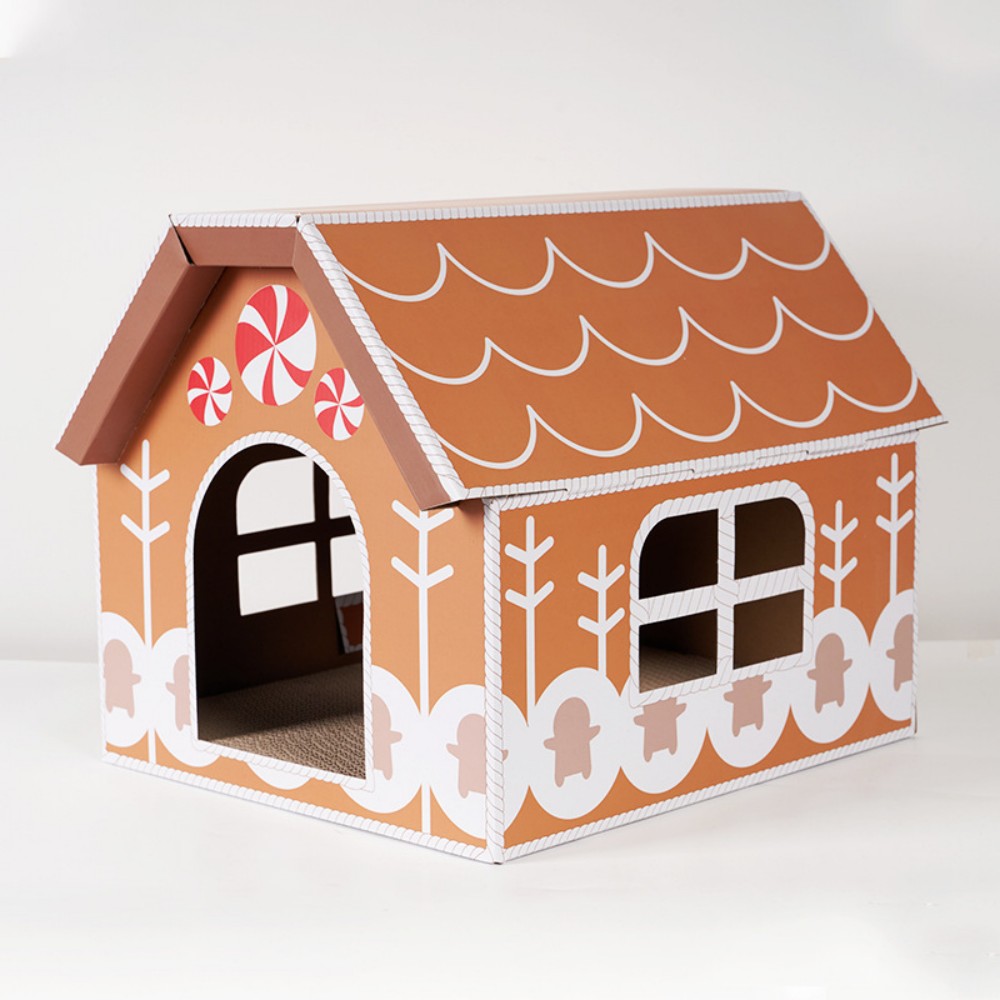 Gift Box Christmas Cat Kennel 3