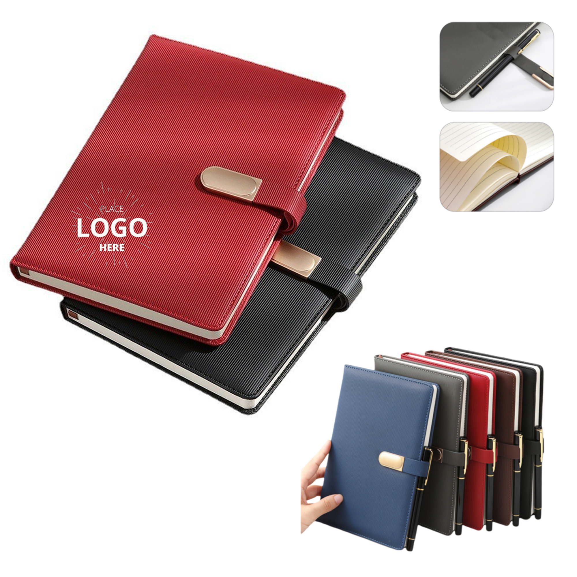 A5 PU Leather Spiral Notebook Writing Journal 1