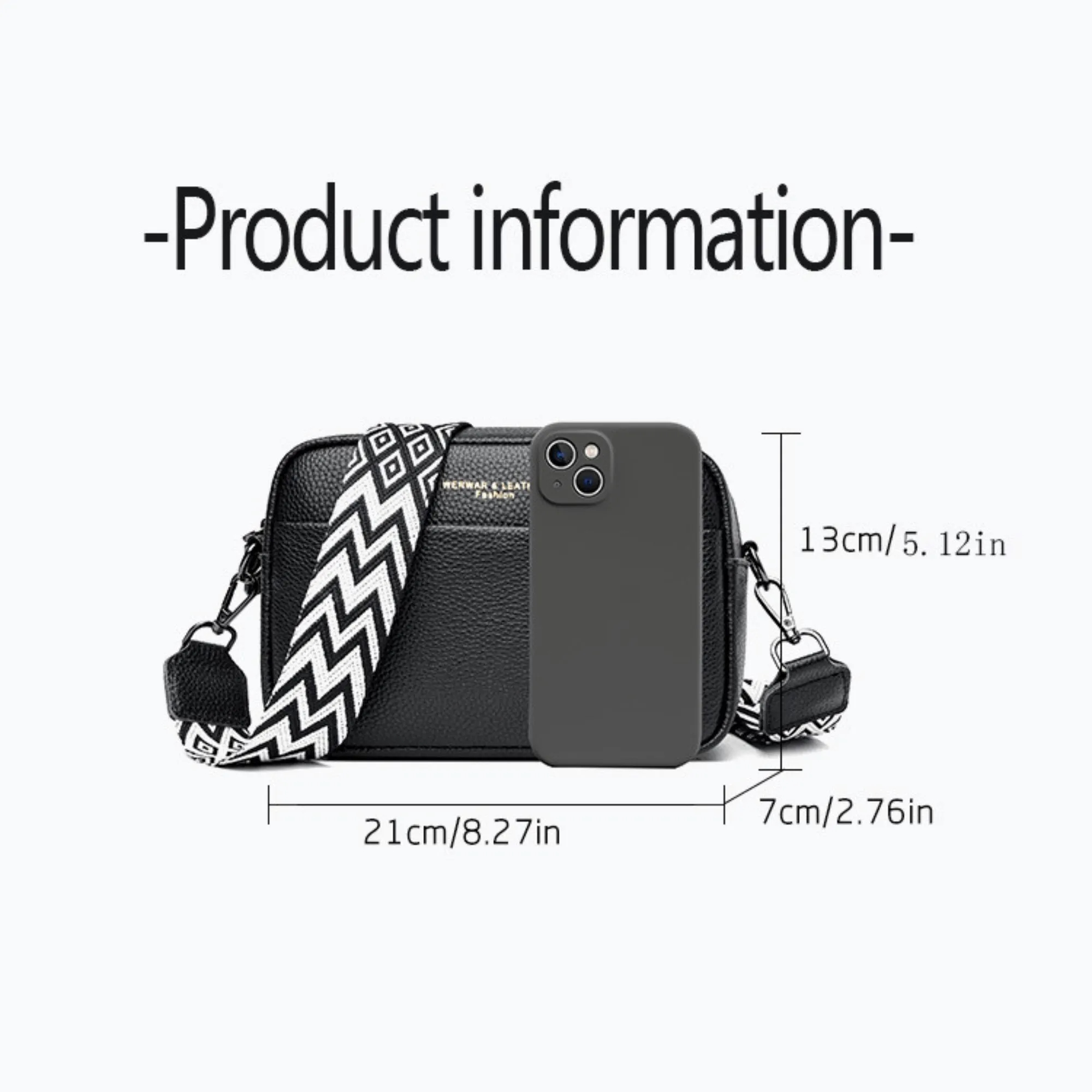 Genuine Leather Women's Mini Square Handbag 5