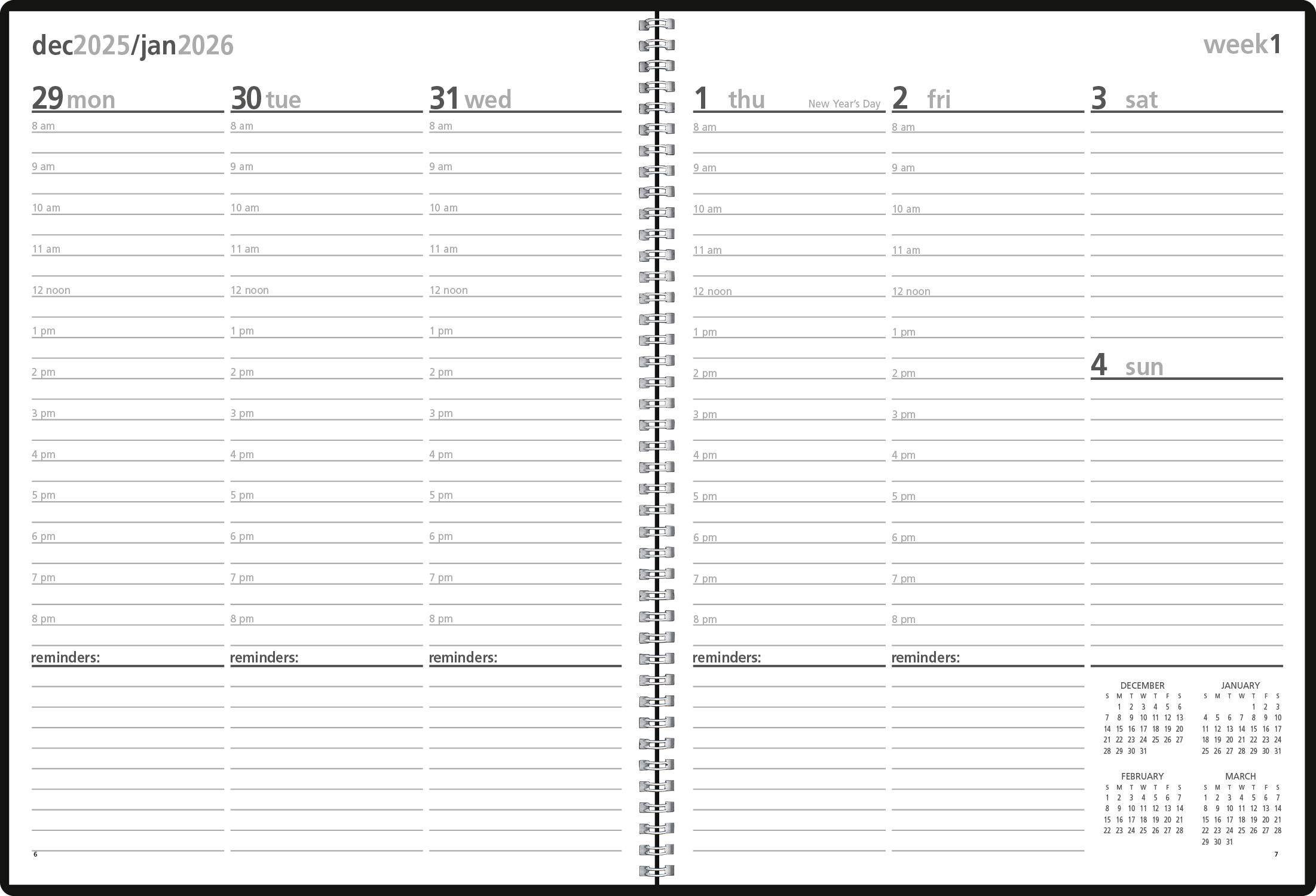 Triumph® Calendars Monthly & Weekly Planner 25