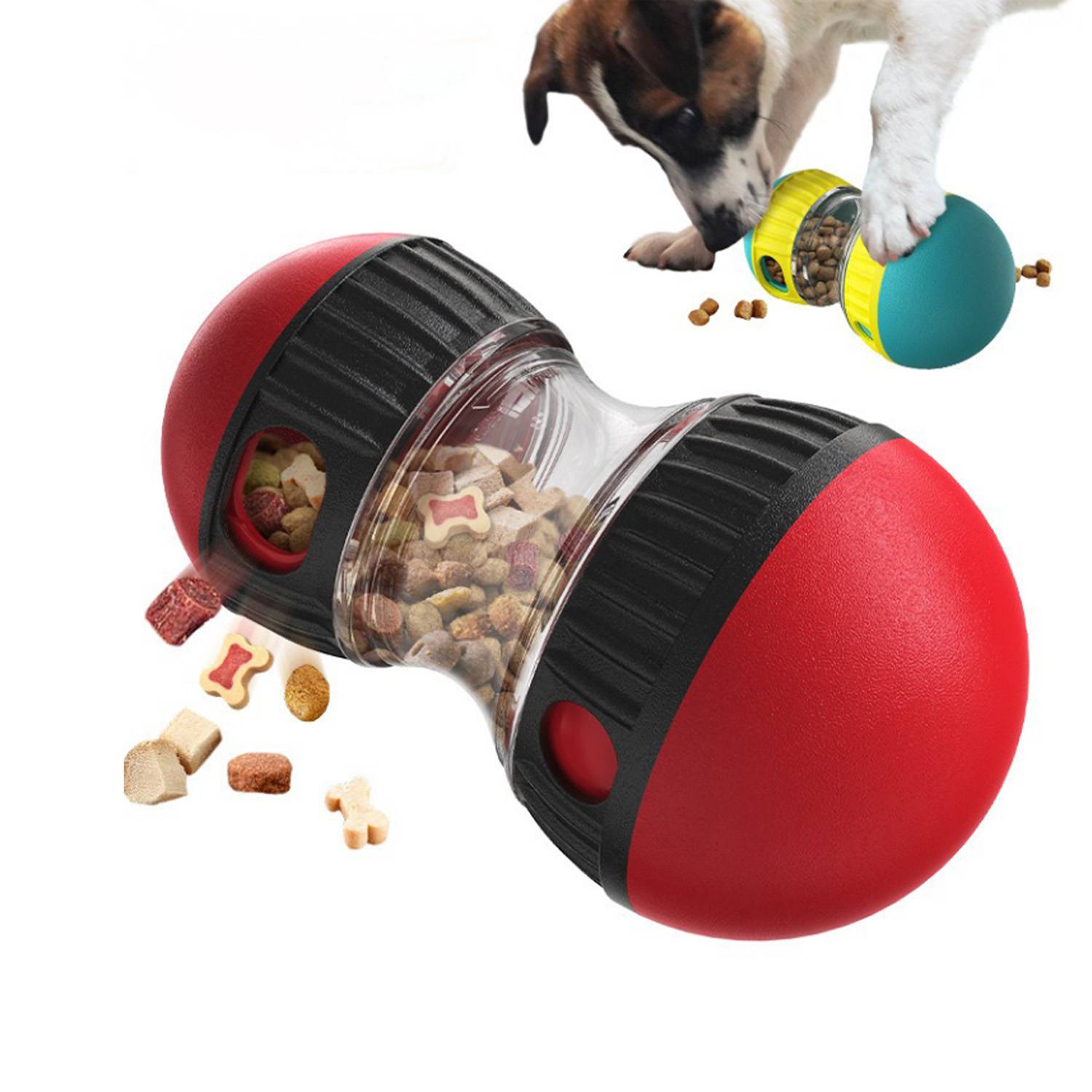 Slow Feed Rotating Dog Treat Ball Toy 6