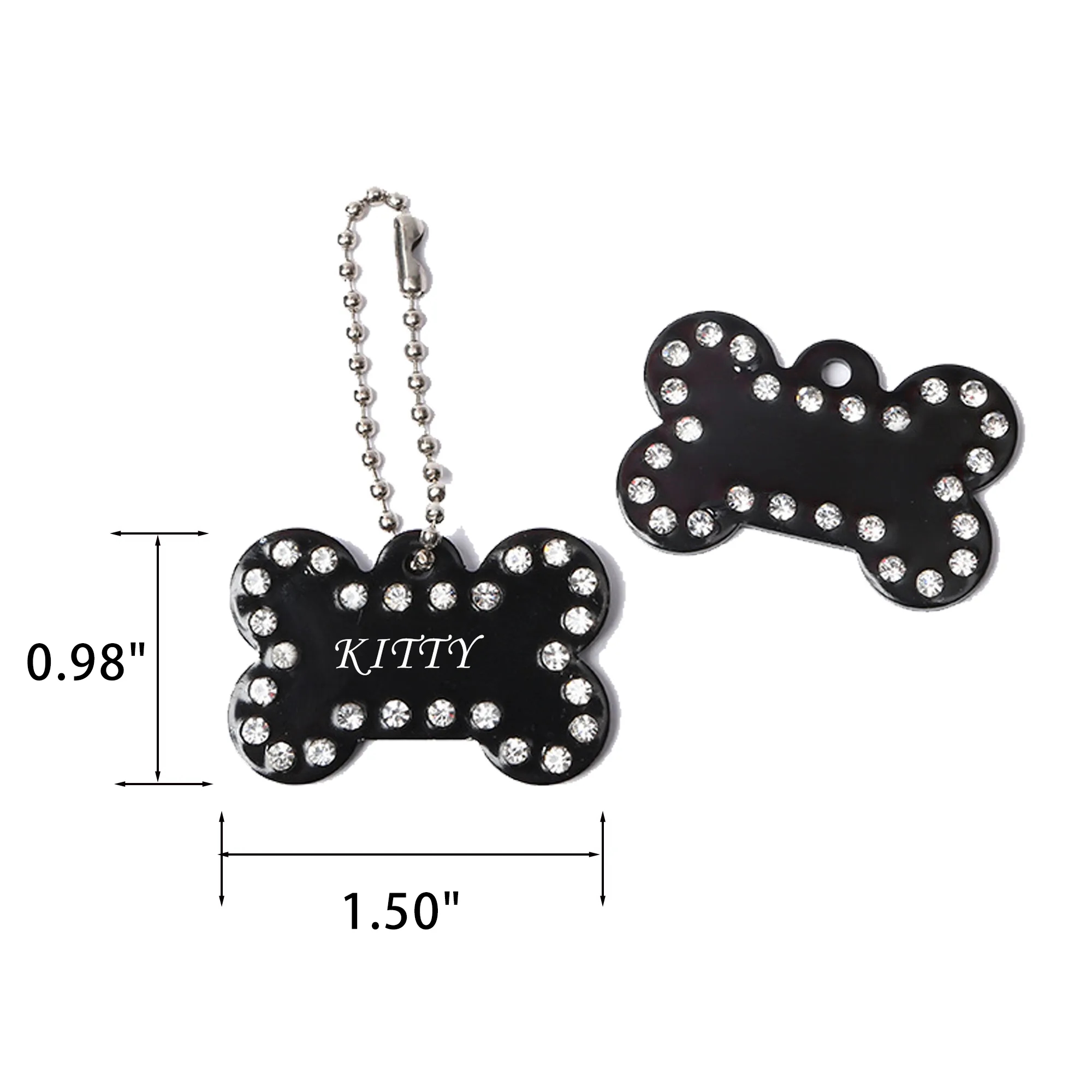 Alloy Dog Necklace Tag 2