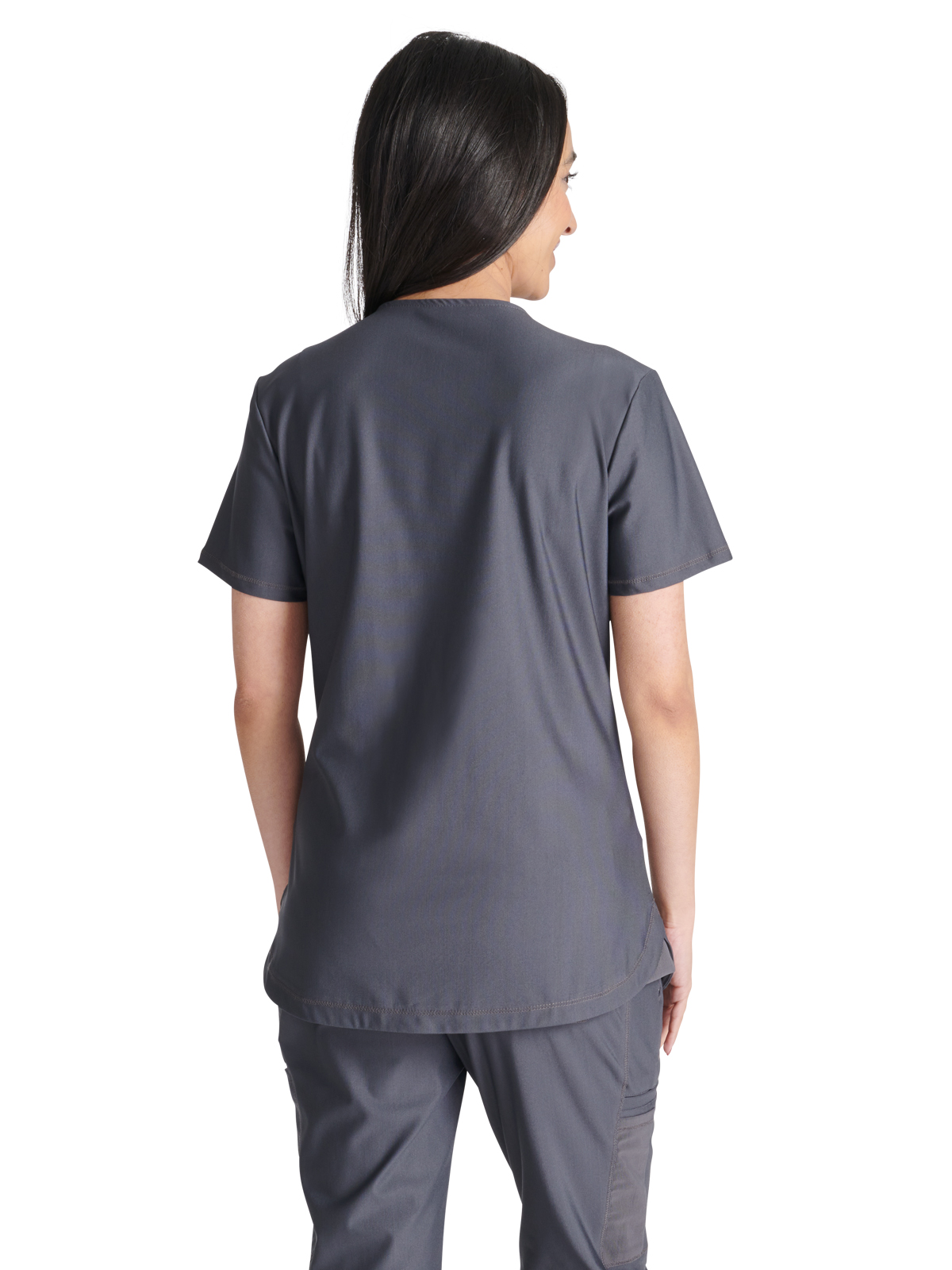 Cherokee - Form - Women's 2-Pocket Contemporary V-Neck Top 14