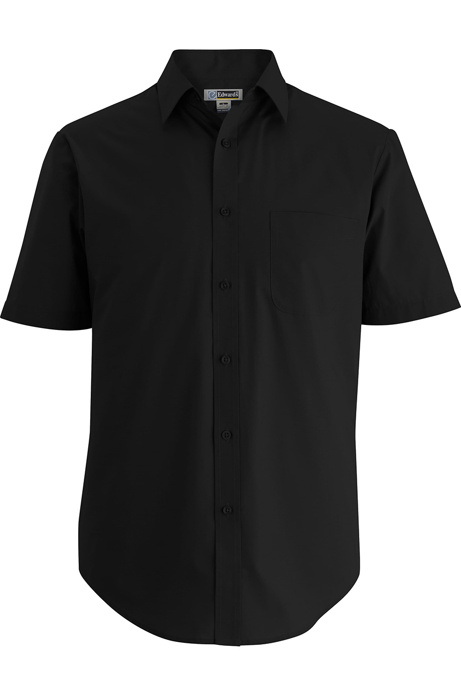 Mens Essential Broadcloth Shirt Short Sleeve