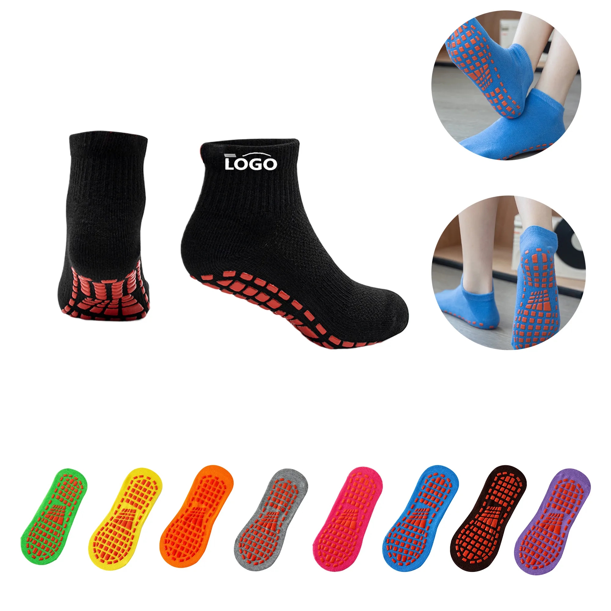 MOQ50 NonSlip Floor Socks Trampoline Yoga 13