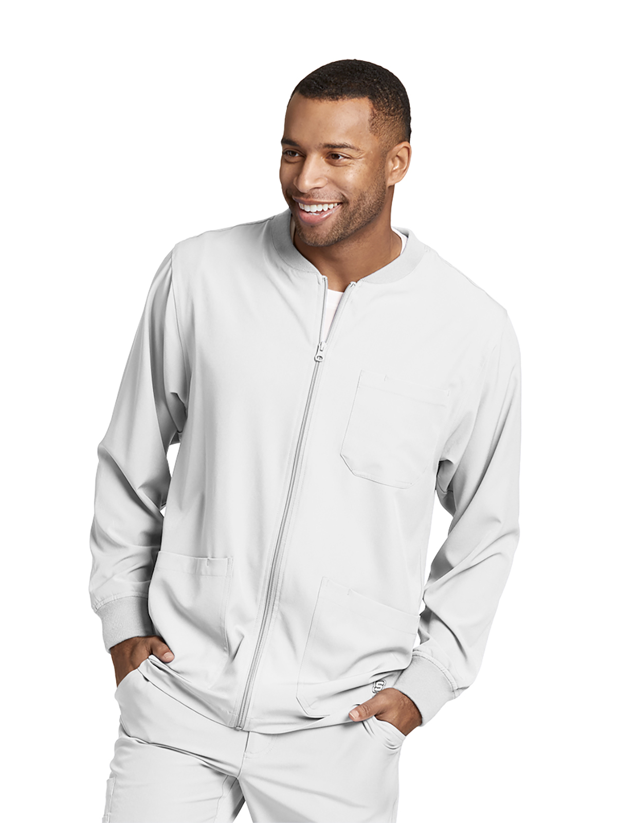 Skechers - Men's Three-Pocket Zip-Up Structure Warm-Up Scrub Jacket 48