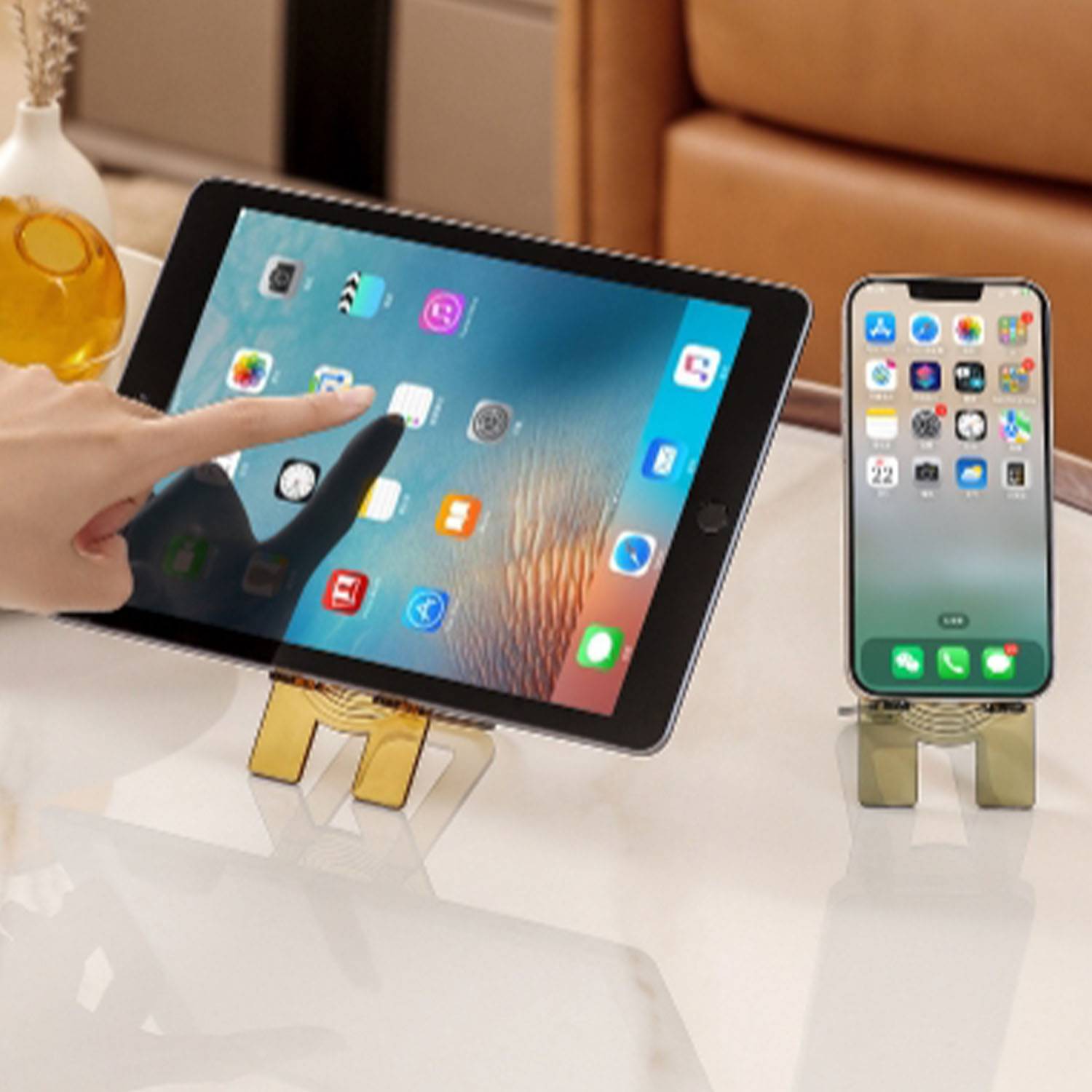 Plastic simple portable mobile phone stand holder 5