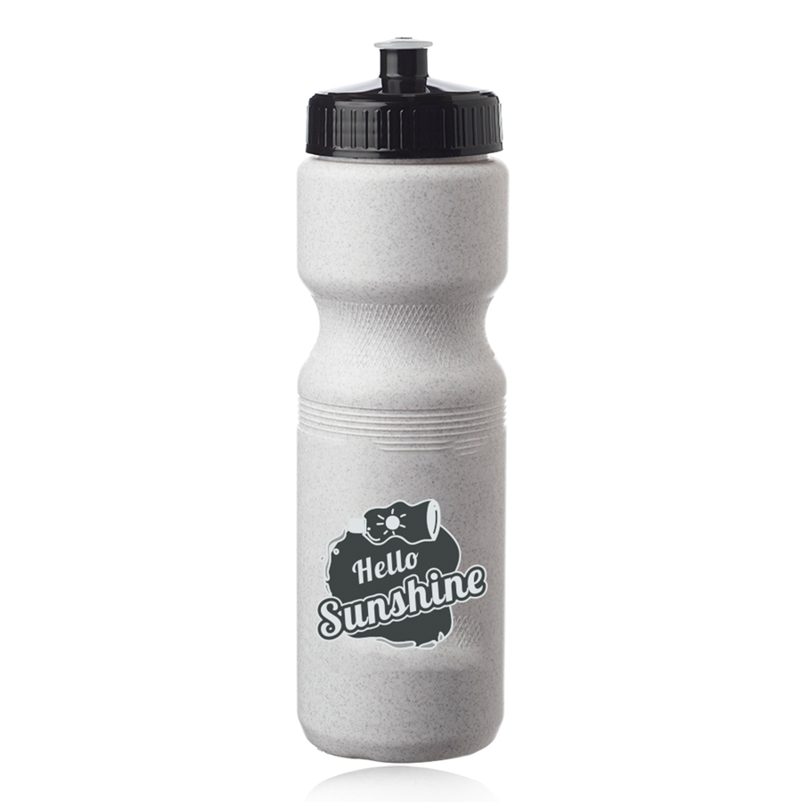 Push Cap Plastic Water Bottle 28 oz 7