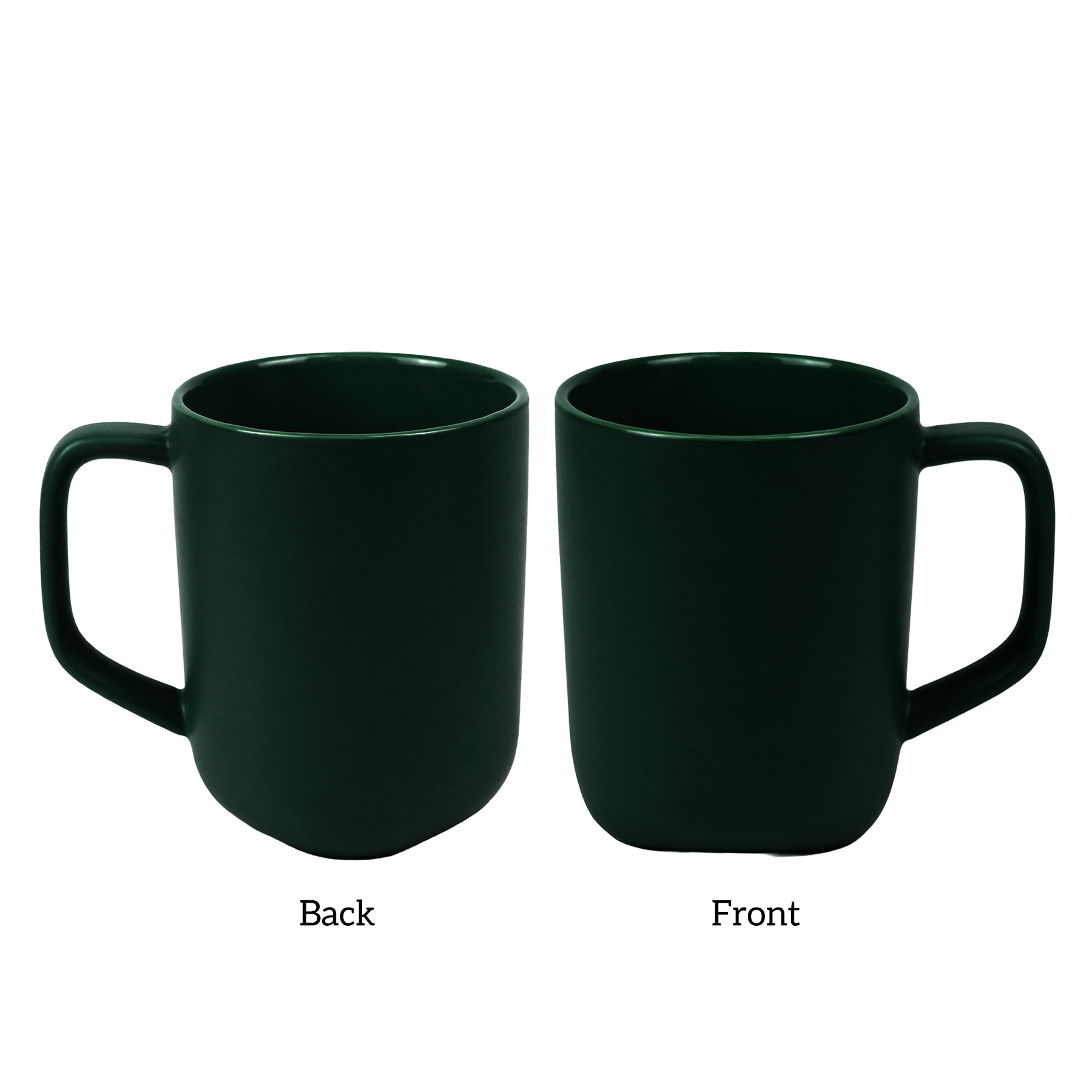 18 oz. Triangle Bottom Recycled Ceramic Coffee Mug w/ Gift Box 14