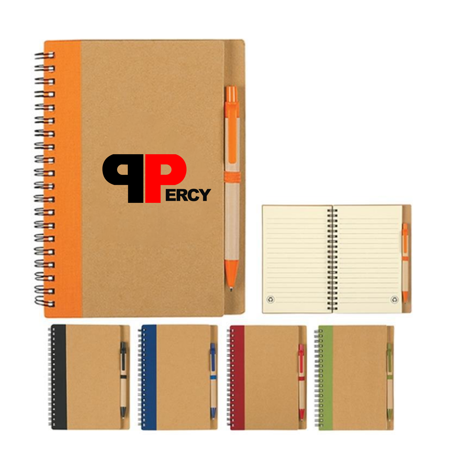 Eco-Inspired Spiral Notebook & Pen 1