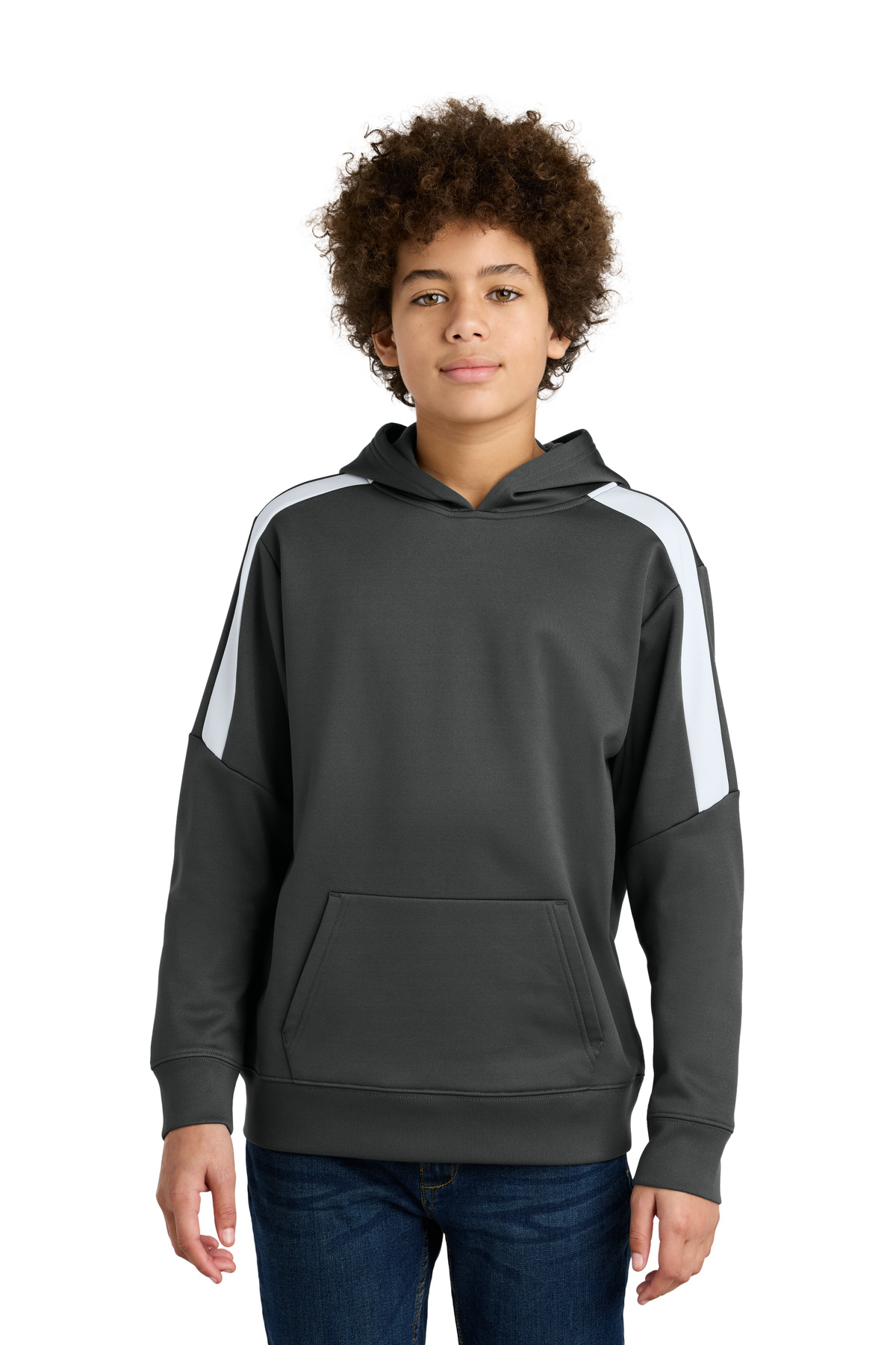 Sport-Tek Youth Sport-Wick Fleece United Pullover Hoodie YST255 41