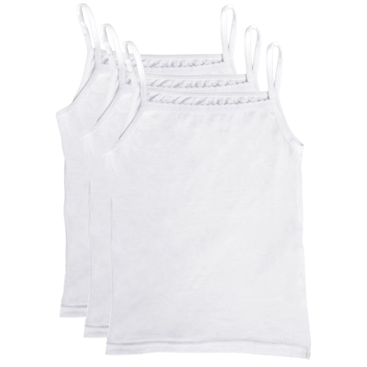 Toddler Girls' Camisoles - White 4T 3 Pack 2