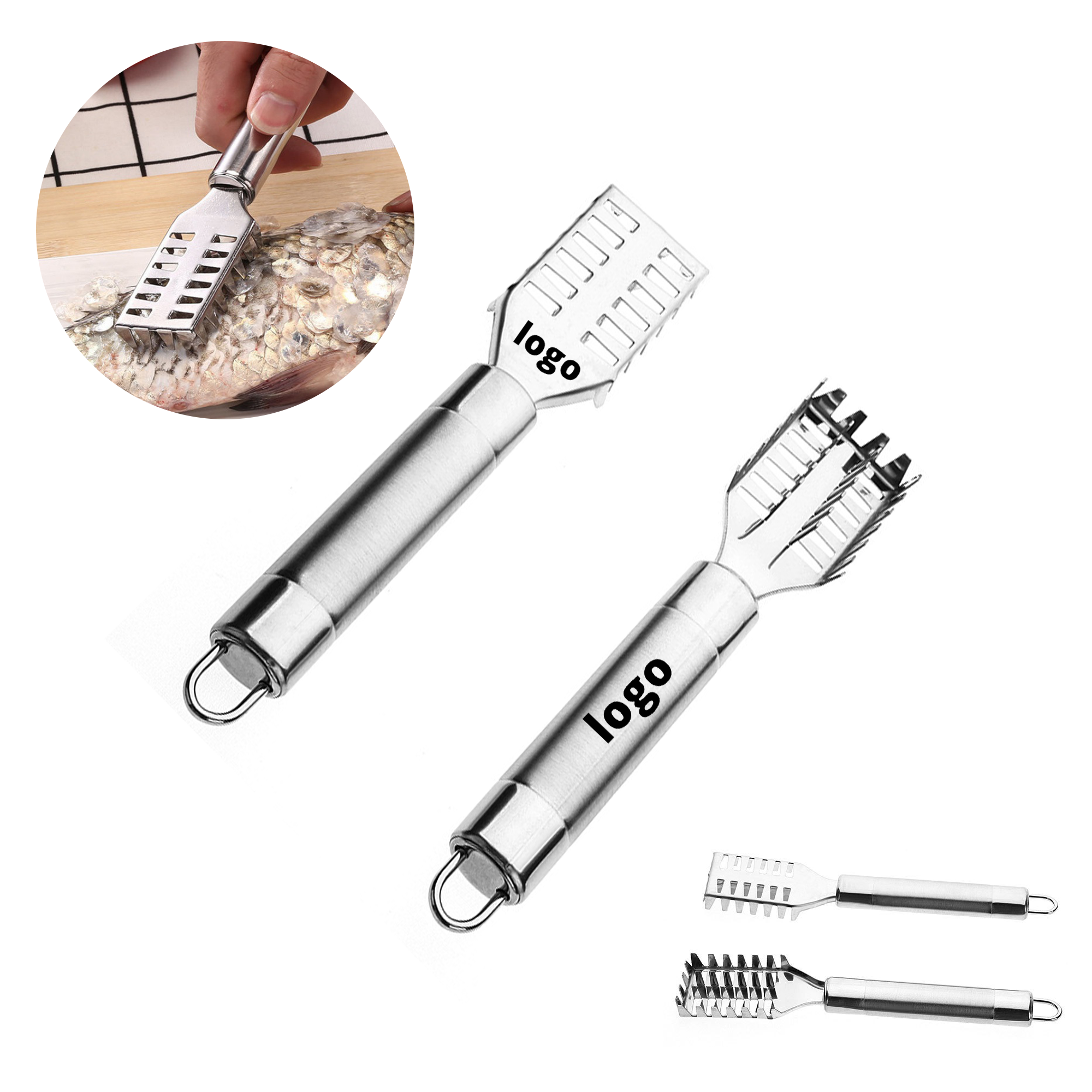 Professional Stainless Steel Fish Scale Remover 2
