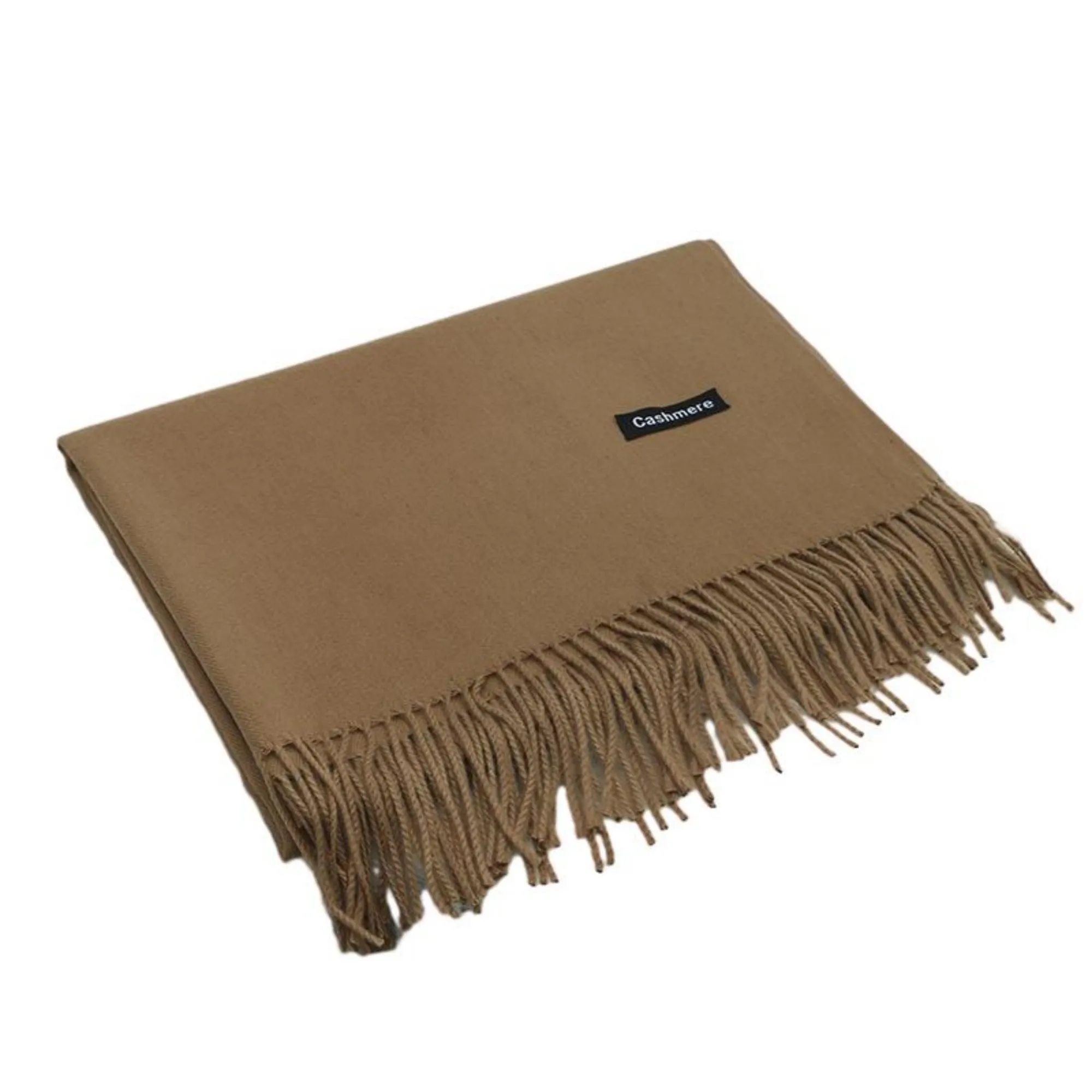 Winter Imitation Cashmere Scarf With Tassels MOQ 100PCS 14