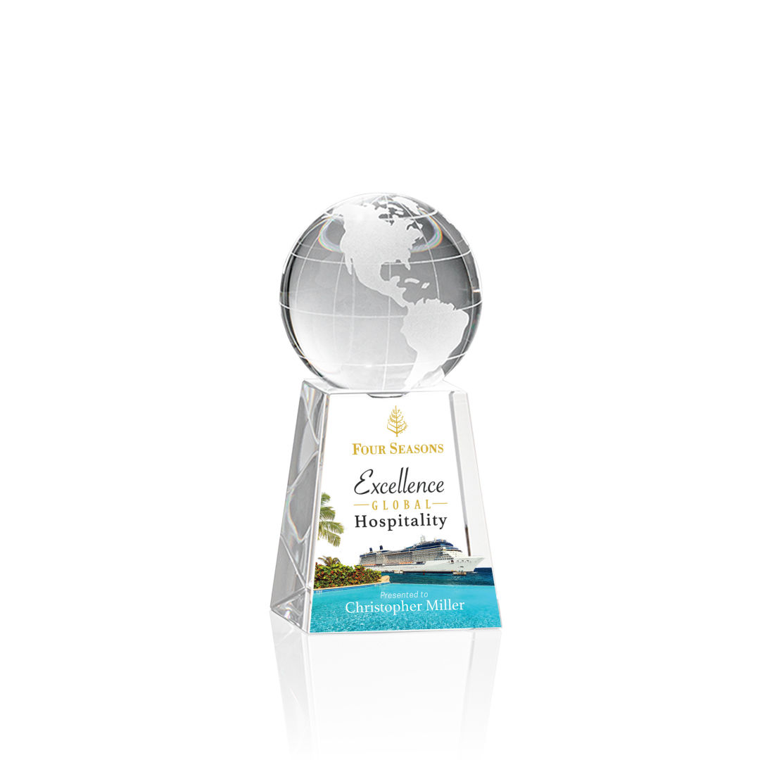 Globe on Tall Base VividPrint™ Award 23