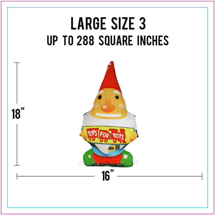 Large Size 3 Full Color Life-Like Pillow (Up to 288 square inches) 1