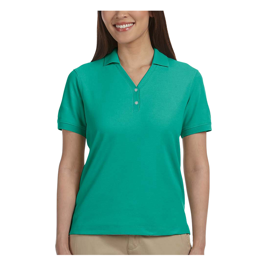 Devon & Jones Ladies' Short-Sleeve Y-Collar Polo Shirts