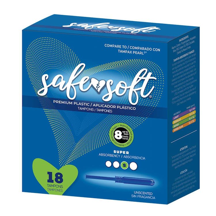 Tampons with Plastic Applicator - Super Absorbency 9-12 Grams 1