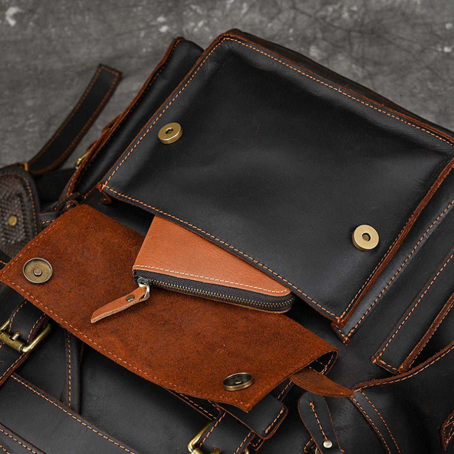 Genuine Leather Backpack 6