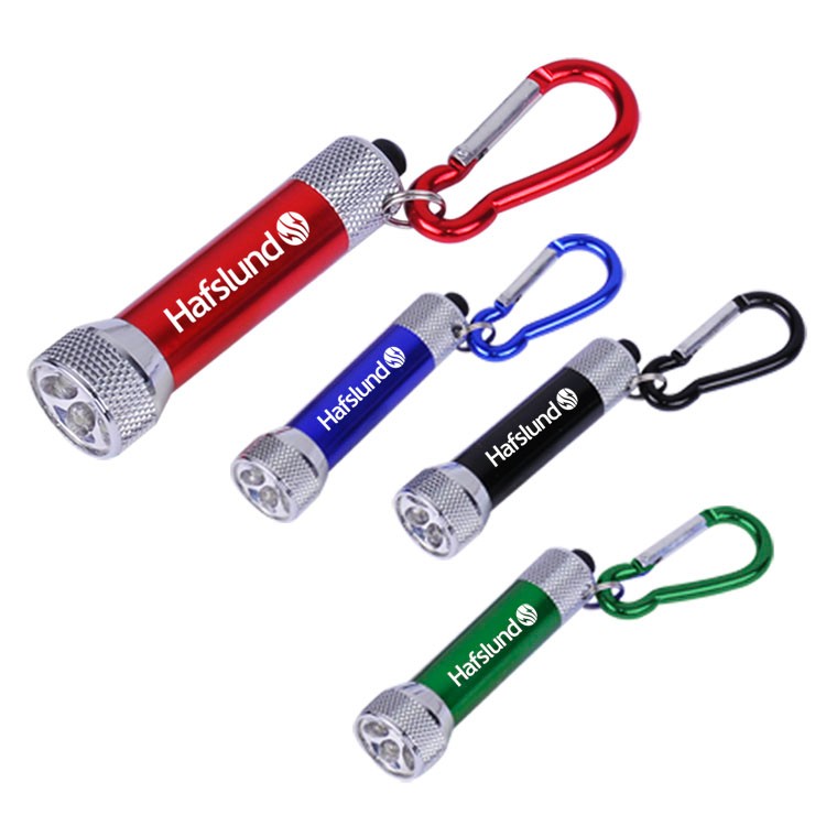 5 LED Metal flashlight with carabiner 11