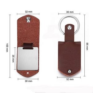 Personalized Leather Keychain 1