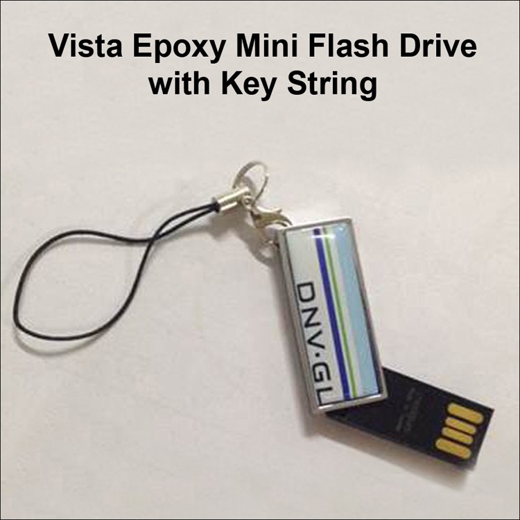 Vista Epoxy Mini Metal Flash Drive / USB - 256 MB Memory