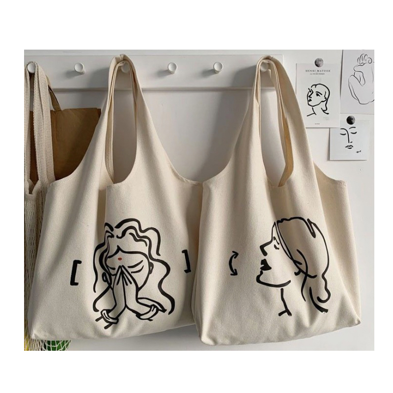 Custom Logo Tote Shopping canvas Bag, custom tote bag with logo imprint 4