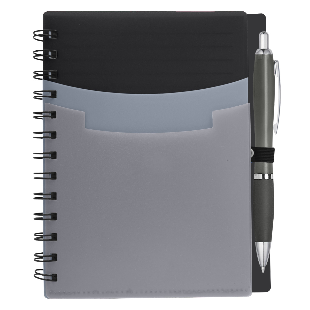 Tri-Pocket Notebook & Satin Pen 8