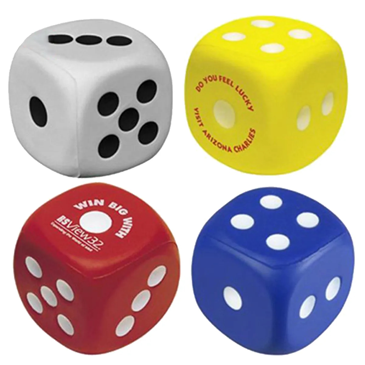 2.2" Squishy Foam Dice Relievers Stress Balls 2