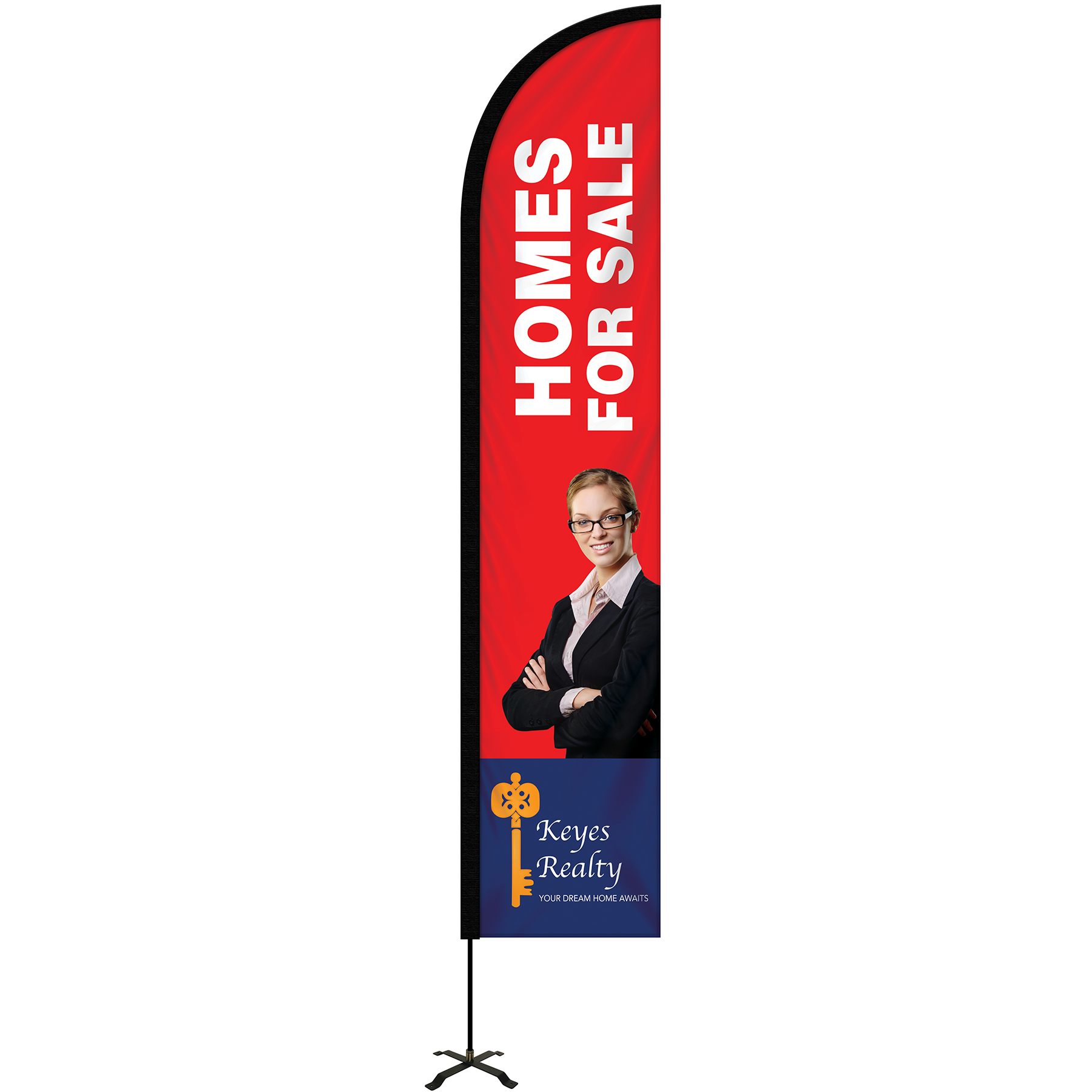 10' Portable Double Sided Half Drop Kit w/ Cross Base 19