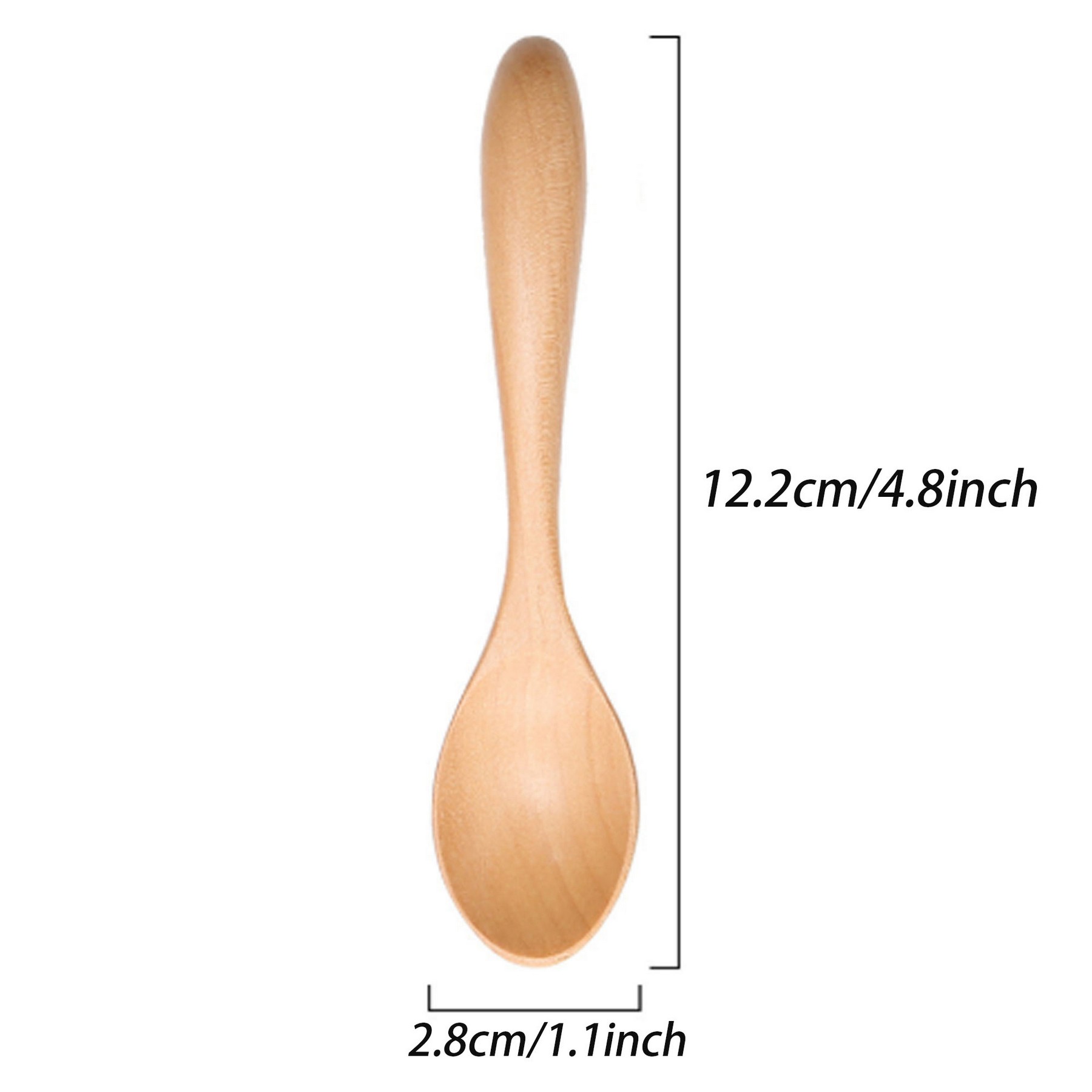 Bamboo Round Handle Spoon 4